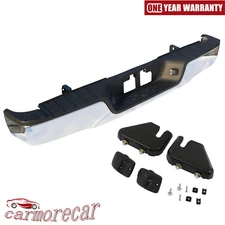 Chrome Rear Step Bumper Assembly Without Sensor Holes For 2007-13 Toyota Tundra
