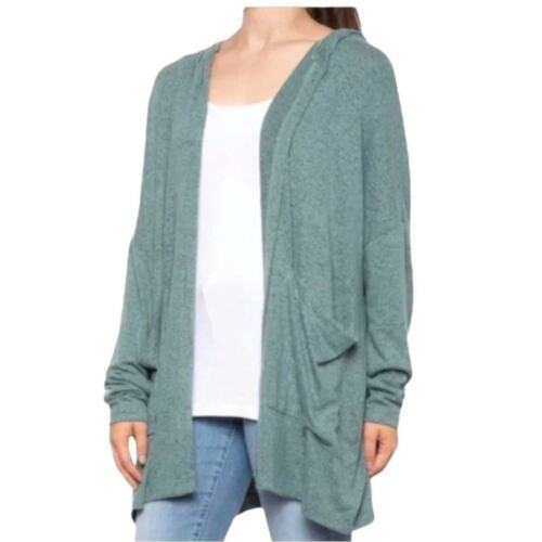 Young Fabulous & Broke Otowa hooded open front cardigan sweater oversized XS