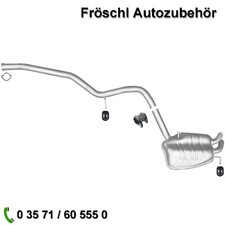 F&uuml;r Mercedes E-Klasse E200 E220 CDI W211 S211 Endtopf Auspuffanlage mit Anbaukit