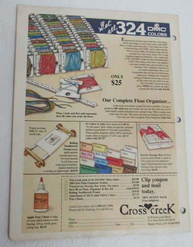 Revista Cross Stitch & Country Crafts enero/febrero 1988 proyectos patrones vintage - Imagen 2 de 11