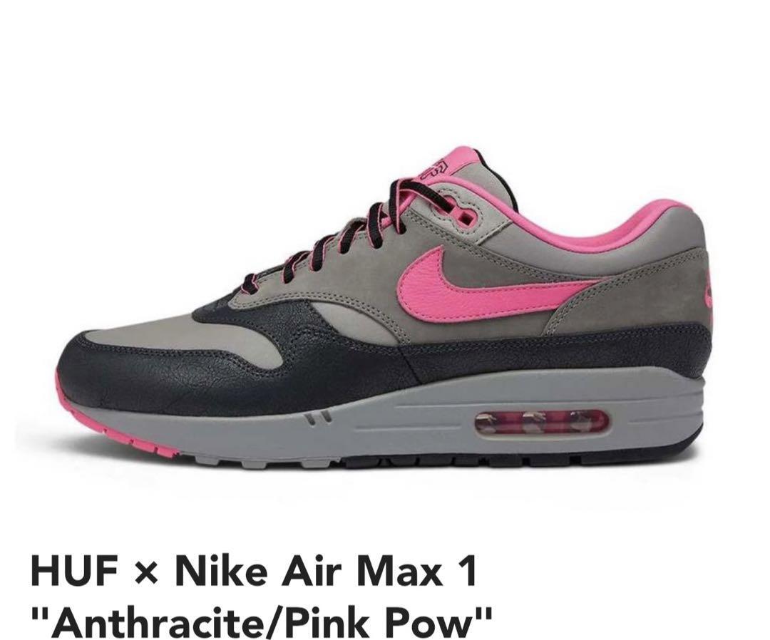 HUF Nike Air Max 1 Anthracite Pink Pow HF3713-003 US 8 | eBay