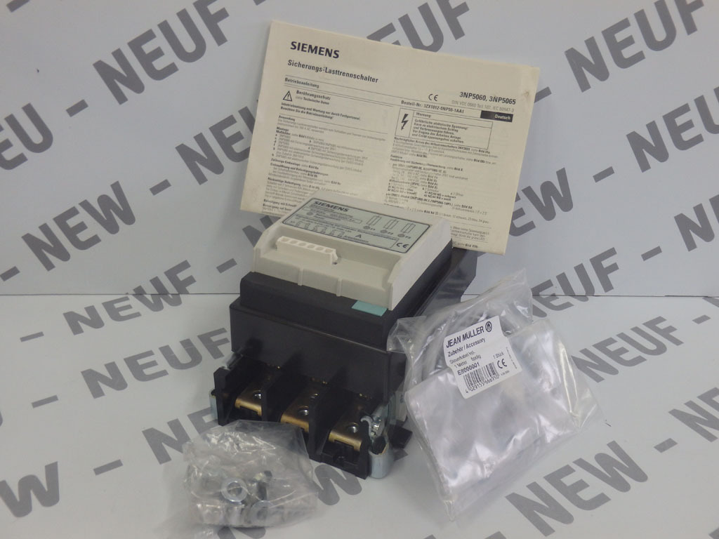 Interrupteur sectionneur Siemens 3NP50600HA13 tripolaire pour fusible taille 000