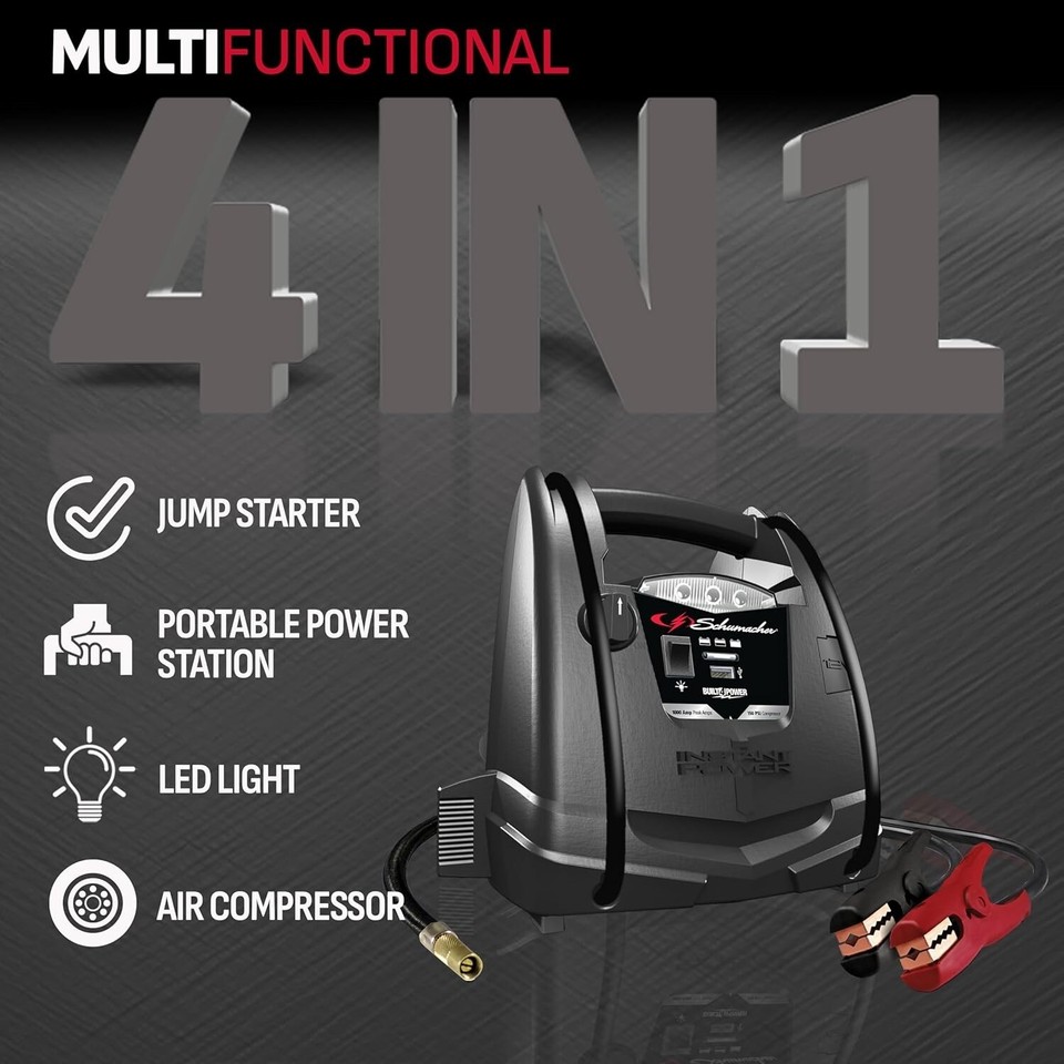 Car Jump Box 12v Battery Jumper Car Starter Booster Truck Heavy Duty