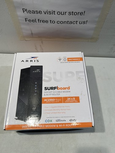 ARRIS SURFboard SBG7400AC2 DOCSIS 3.0 Cable Modem & AC2350 Wi-Fi Router - Picture 2 of 6