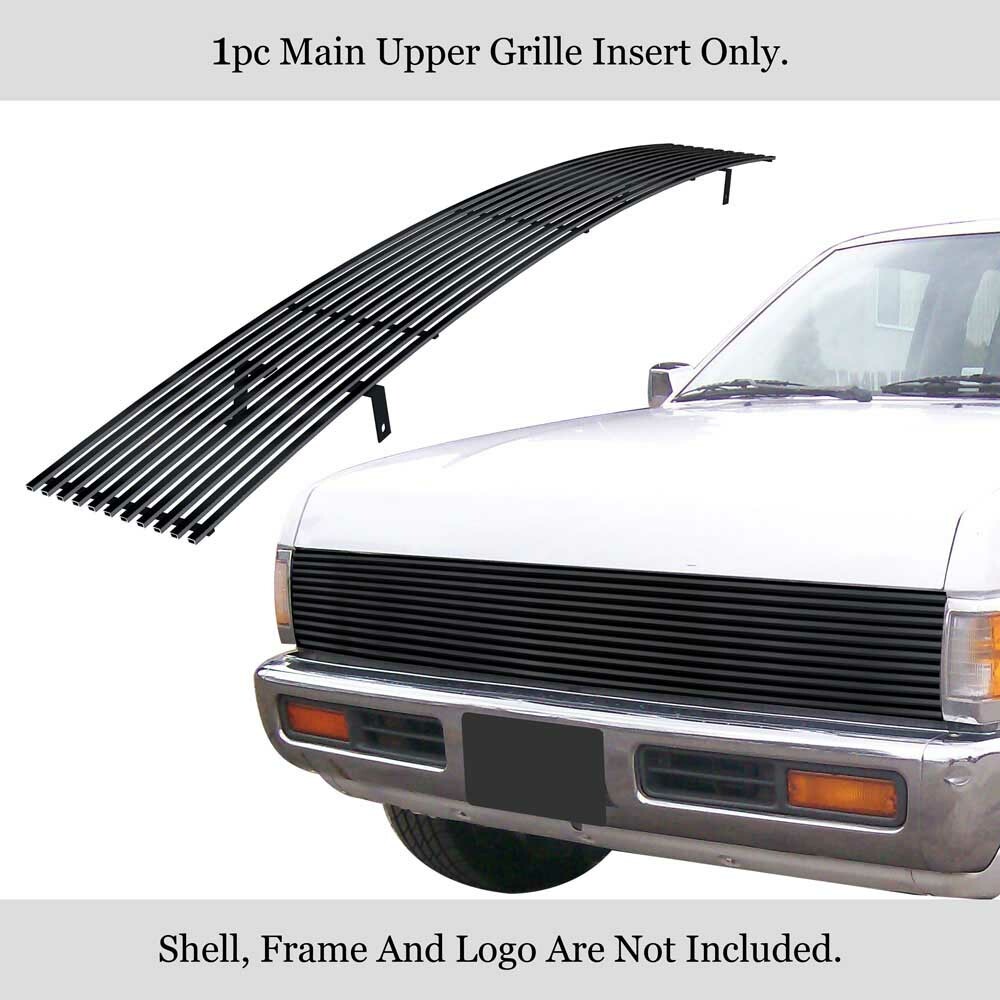 Fits 86-97 Nissan Pickup Phantom Black Stainless Steel Billet