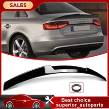 Rear Truck Spoiler Wing For 2013-2016 Audi A4 B8.5 Sedan M4 Style Glossy Black