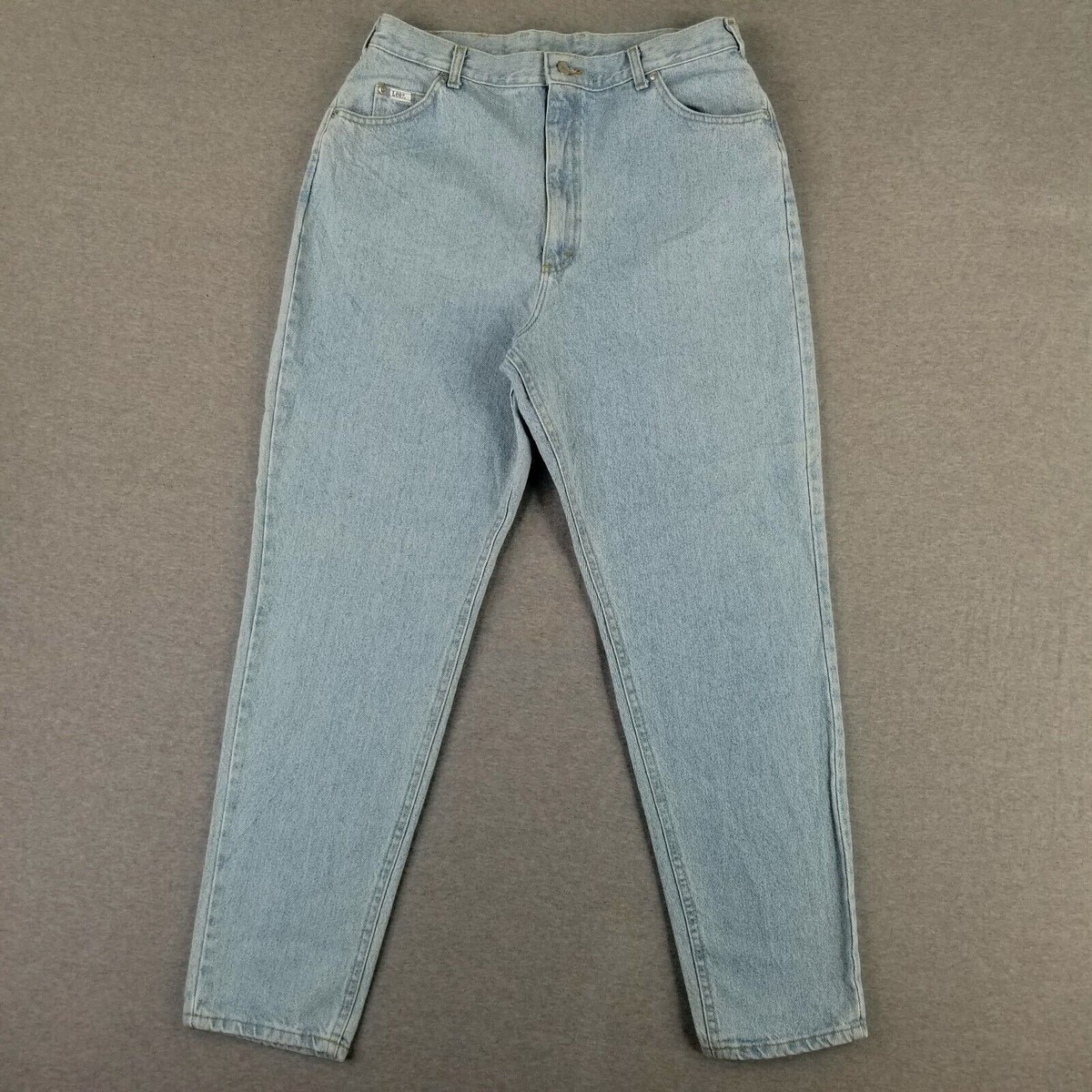 VINTAGE Lee Jeans Size 18 USA MADE High Rise Tapered Heavy Thick