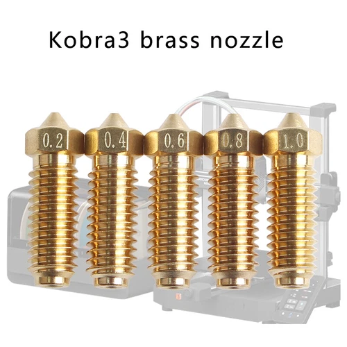 For Anycubic Kobra 3 Combo Hotend Nozzle 0.2 0.4 0.6 0.8 Hardened Steel Brass