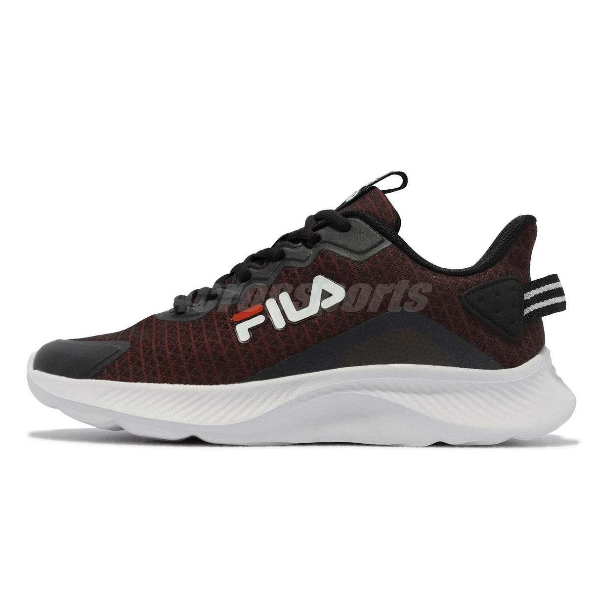 Fila Triangle Max Burgundy White Black Men Casual Lifestyle Shoes