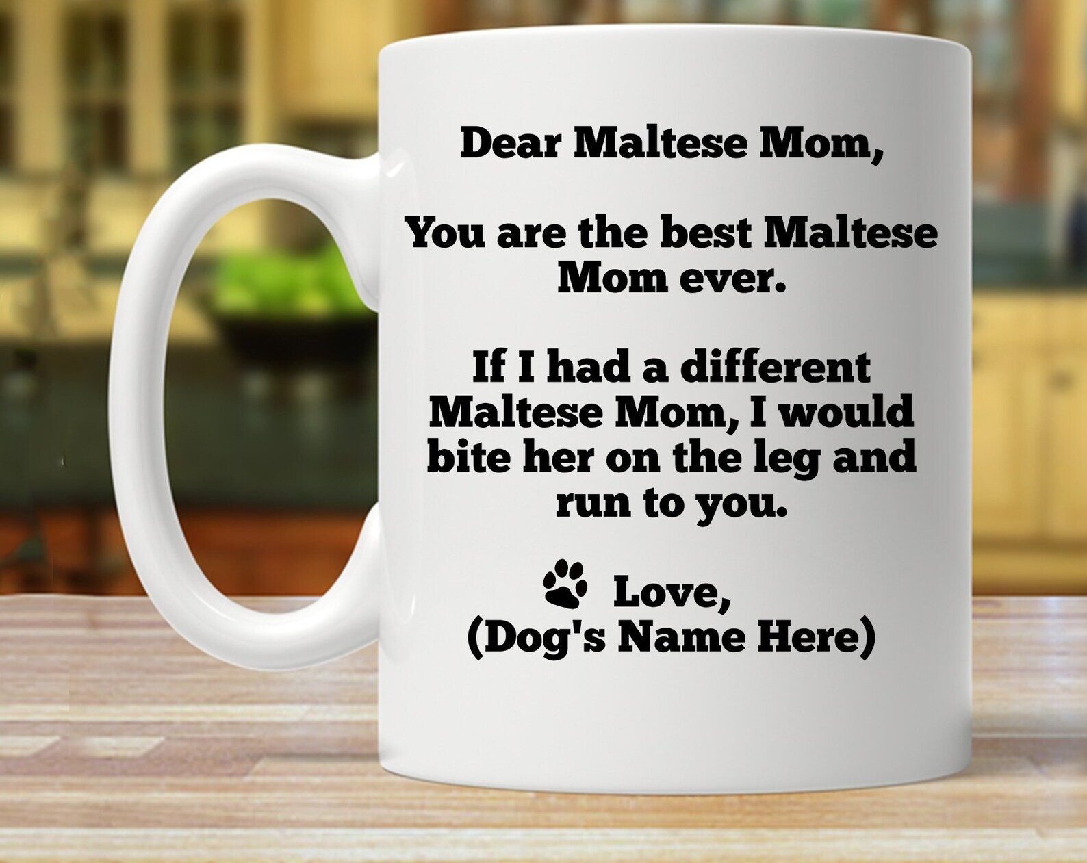 Maltese Mom Personalized Maltese Gift Maltese Gift For Her Custom Maltese Gift