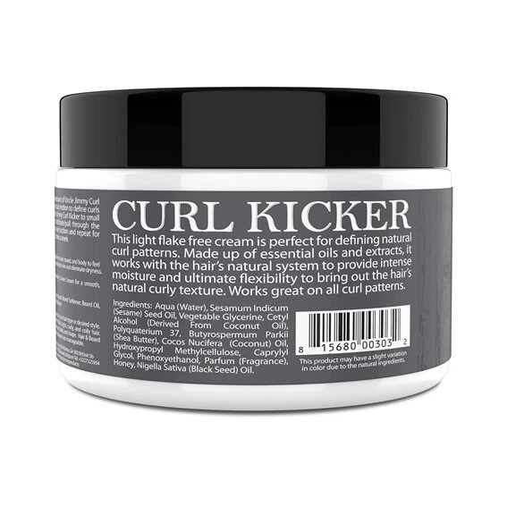 Crema para el cabello Uncle Jimmy Curl-Kicker para hombres-crema formadora de sujeción media, 8 OZ (1 pieza) Foto 3 de 4
