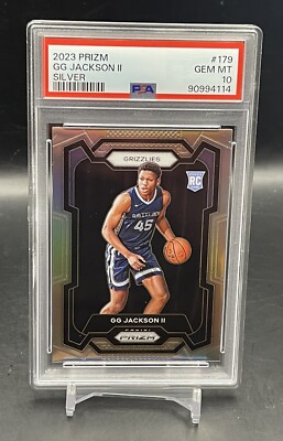 2023-24 PANINI PRIZM GG JACKSON II ROOKIE SILVER # 179 GRIZZLIES 