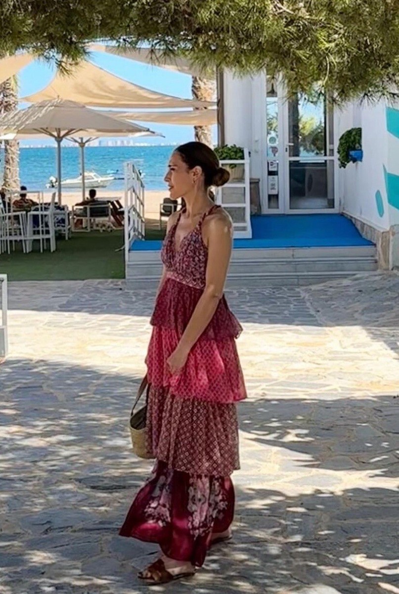 NWT_ZARA WOMAN CROSSOVER STRAPS RUFFLED MAXI PRINTED DRESS NWT_ZARA WOMAN CROSSOVER STRAPS RUFFLED MAXI PRINTED DRESS
