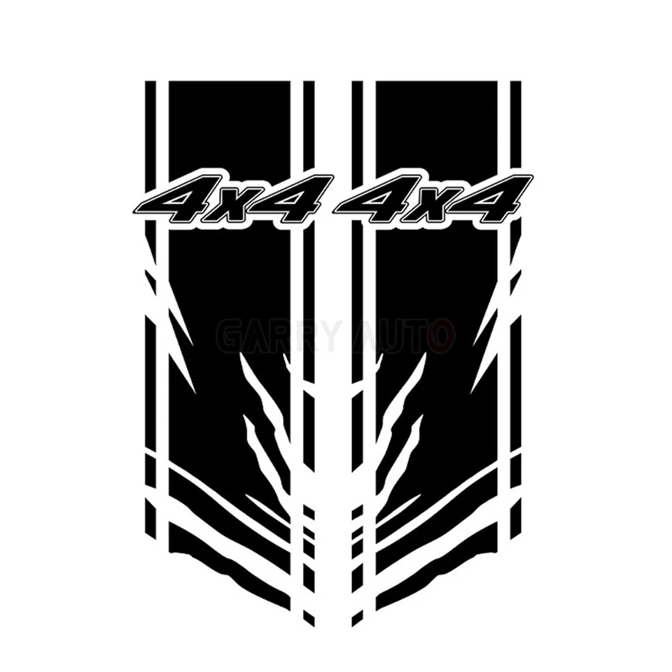 Black 4X4 Vertical stripes Decal Vinyl Sticker For Ford F-150 F-250 Super Duty — 第 2/4 张图片