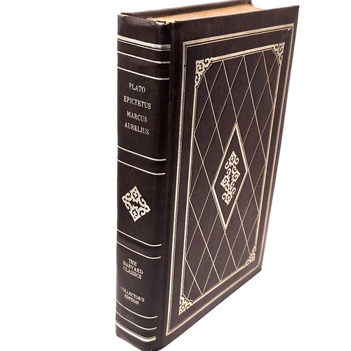 Harvard Classics Leather Hardcover Plato, Epictetus & Marcus Aurelius Philosophy - Picture 2 of 8