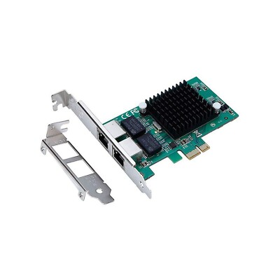 XM-NA3821 PCI-E 2-Port Dual 10/100/1000Mbps Gigabit Ethernet PCI Express (PCI...