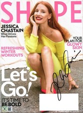 Jessica Chastain SIGNED MAGAZINE Sexy Oscar Winner Beautiful Redhead BECKETT COA Jessica Chastain SIGNED MAGAZINE Sexy Oscar Winner Beautiful Redhead BECKETT COA