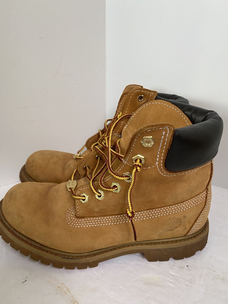 Youth Timberland Premium Waterproof Nubuck Wheat Boots Size M