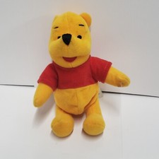 Plush Bean Bag 6" Winnie The Pooh 1998 Vintage Disney Mattel Pre-Owned