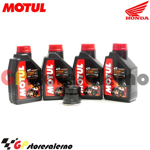 Kit Tagliando Honda CBR RR Fireblade 1000 2004-2007 - 4L Olio Motul 10W40 + Filtro Olio HIFLO