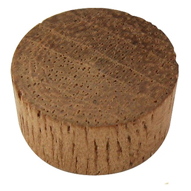 100 Pcs 3/8" Mahogany Wood Screw Hole Plugs Flat Head Buttons