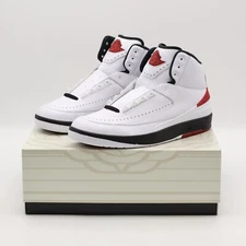 DX2454-106 Nike Air Jordan 2 OG Chicago White Varcity Red Black (Men's)