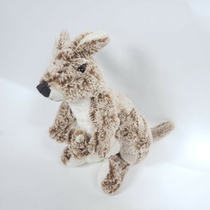 stuffed kangaroo with baby in pouch