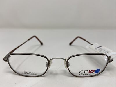 Concept Flex CX7525 BR 42-18-125 Brown/Gunmetal Full Rim Eyeglasses Frame 5388