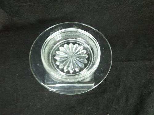 Vintage Cut Glass Butter Dish Cheese Dish - Picture 3 of 6