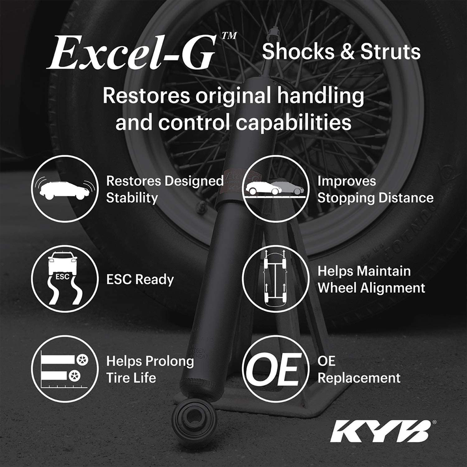 KYB Excel-G Monotube Rear Shock | Chevy Silverado / GMC Sierra 1500 (07-24) (555055) main image 1