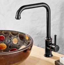 Black Oil Rubbed Brass Bathroom Kitchen Bar Vessel Sink Faucet Mixer Tap ssf091