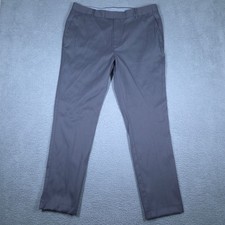 Charles Tyrwhitt Pants Men 36x31 Tag 36x34 Gray Smart Stretch Texture Non Iron