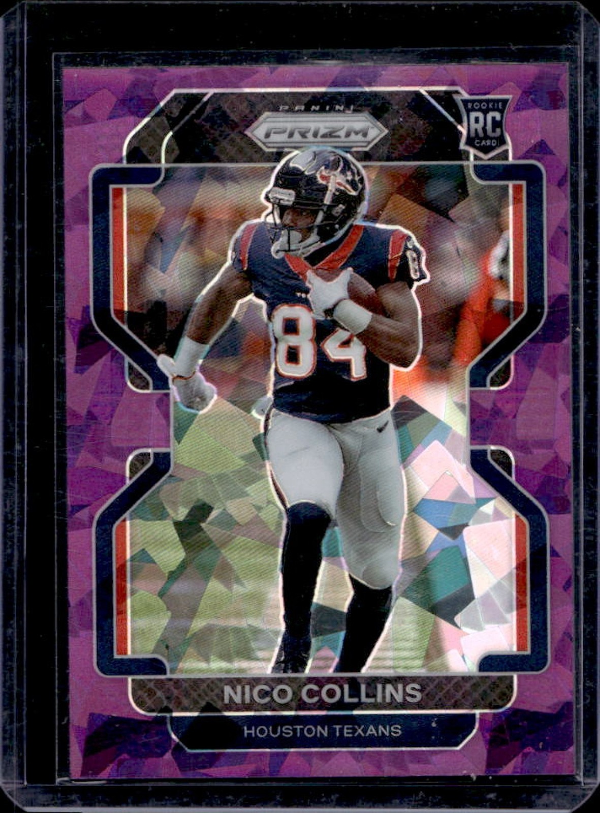 2021 Prizm Nico Collins RC Purple Ice Rookie #134/225 Texans