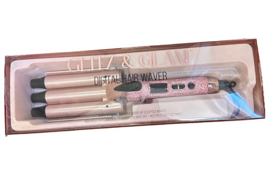 Glitz & Glam Digital Hair Waver PINK RHINESTONES VIRAL  display picture 3
