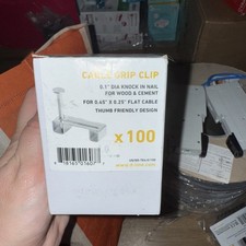 D-Line Cable Grip Clip 0.45 X 0.25 Pack Of 100