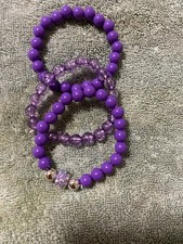 Assorted Girls Hello Kitty Beaded Bracelets Multicolor