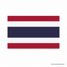 Thailand Flag Sticker Decal Car Bumper Truck Motorcycle Vinyl 5x3 USA Made