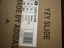 Adidas Yeezy Slide Onyx - HQ6448 - Men's Size 11