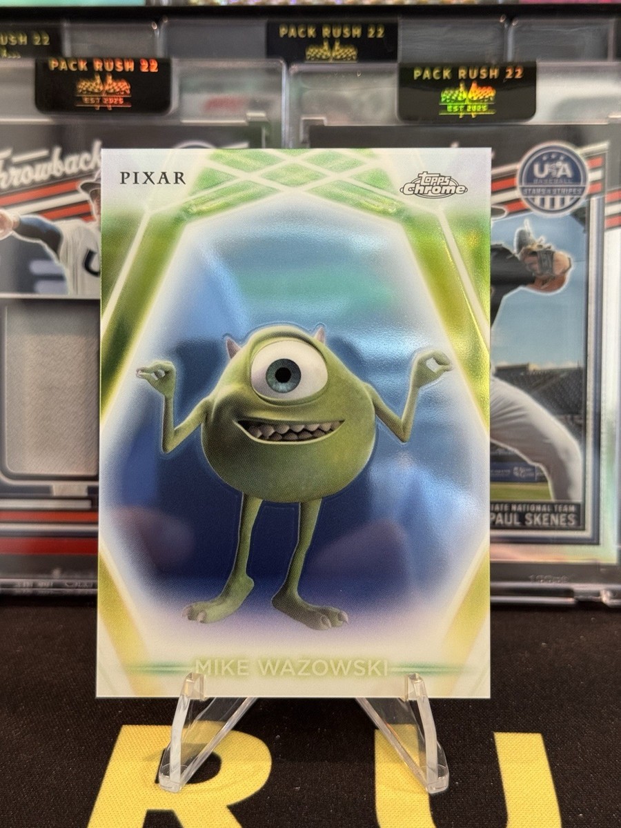 2026 Topps Disney Neon #CNE-119 Mike Wazowski Chrome Neon Etch | eBay