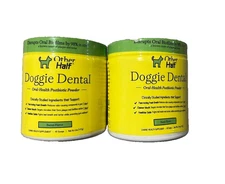 2x Other Half Doggie Dental Oral-Health Postbiotic Powder 4.1oz Bacon Flavor New
