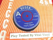 WISHFUL THINKING - Turning Round DECCA F 12438 RARE DEMO 7" vinyl Ex+