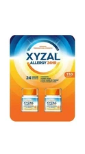 XYZAL Allergy Treatment Antihistamine Tablet, 5mg - 110 Count(2 Pack) Exp 12/25+