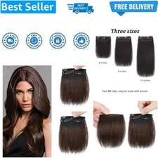 10cm Thick Straight Hairpieces Adding Extra Hair Volume Clip in Hair Extensio...
