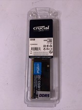 Crucial 32GB (1x32) DDR5-4800 DIMM Desktop PC Memory (CT32G48C40U5)