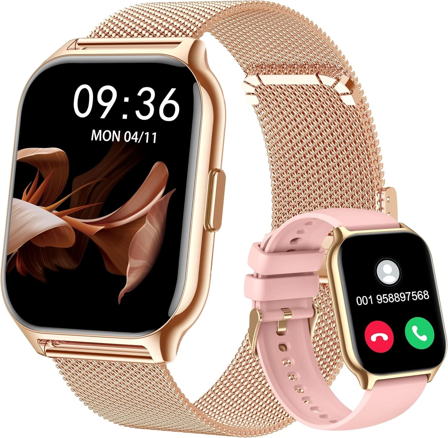 Smart Watch Women Men with Phone Function Wristwatch for iPhone Samsung Huawei