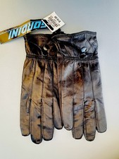 Gorioni Womens Leather Black Gloves Size Medium NWT New with Tags 100 Leather