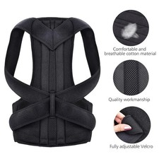 Adjustable Posture Corrector Low Back Support Shoulder Brace Belt for Men Women  