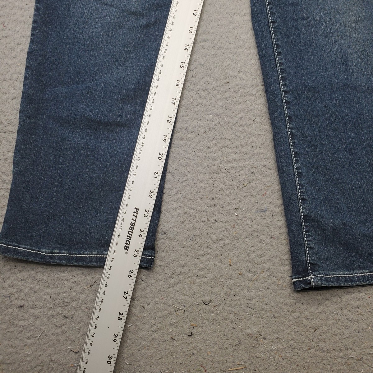 earl デニム Earl Jean Womens 18W Blue Denim Stretch Straight Leg