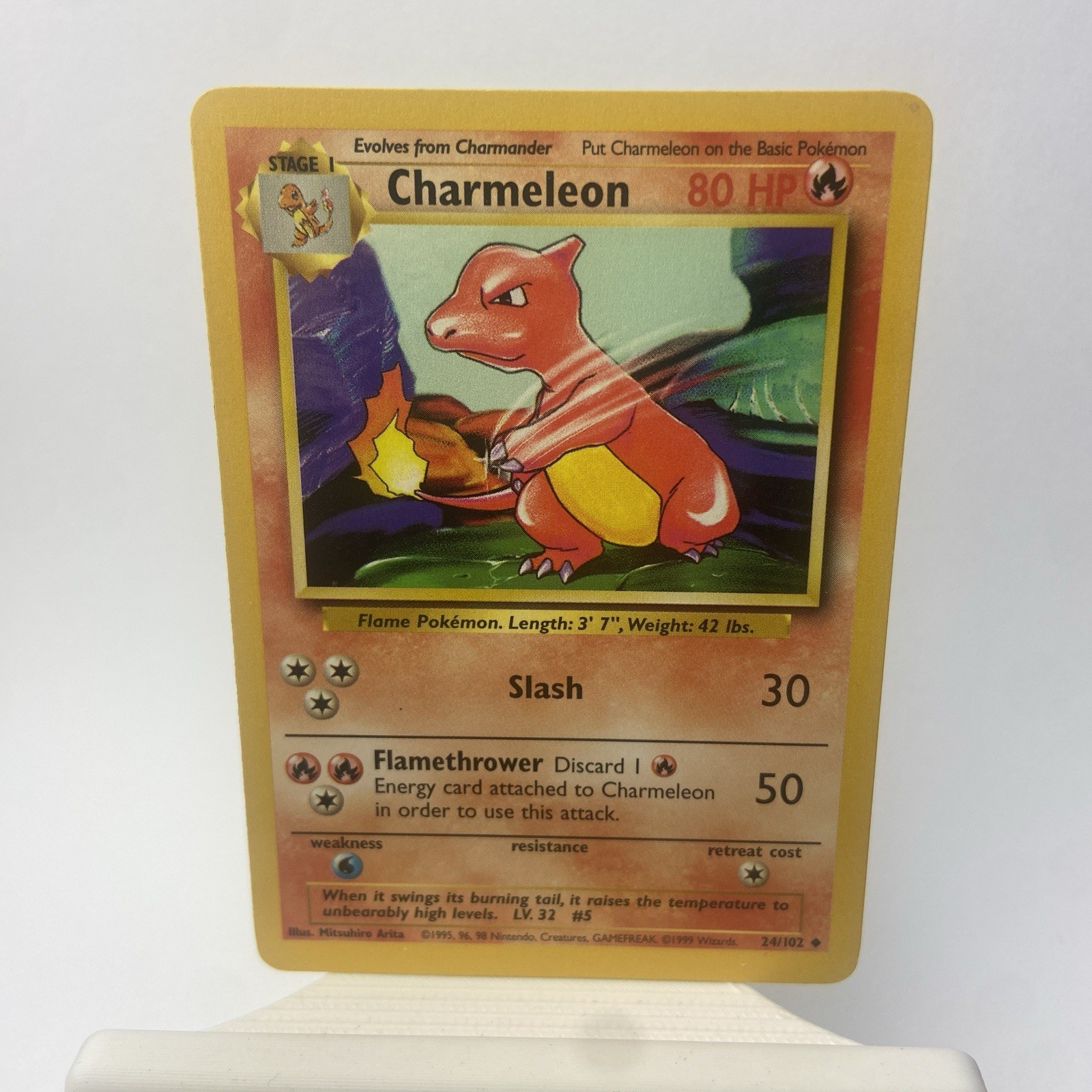 Pokemon Charmeleon 24/102 Uncommon Base 1999