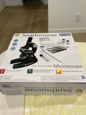 Smithsonian Microscope Kit STEM 150x/450x/900x w/ Light  Accessories